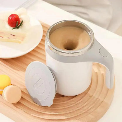 Automatic Stirring Cup Mug Rechargeable Portable Coffee Electric Stirring Stainless Steel Rotating Magnetic Home Drinking Tools