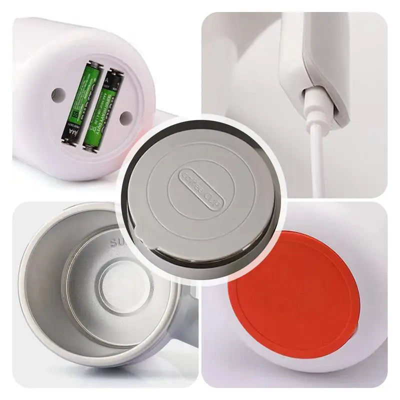 Automatic Stirring Cup Mug Rechargeable Portable Coffee Electric Stirring Stainless Steel Rotating Magnetic Home Drinking Tools